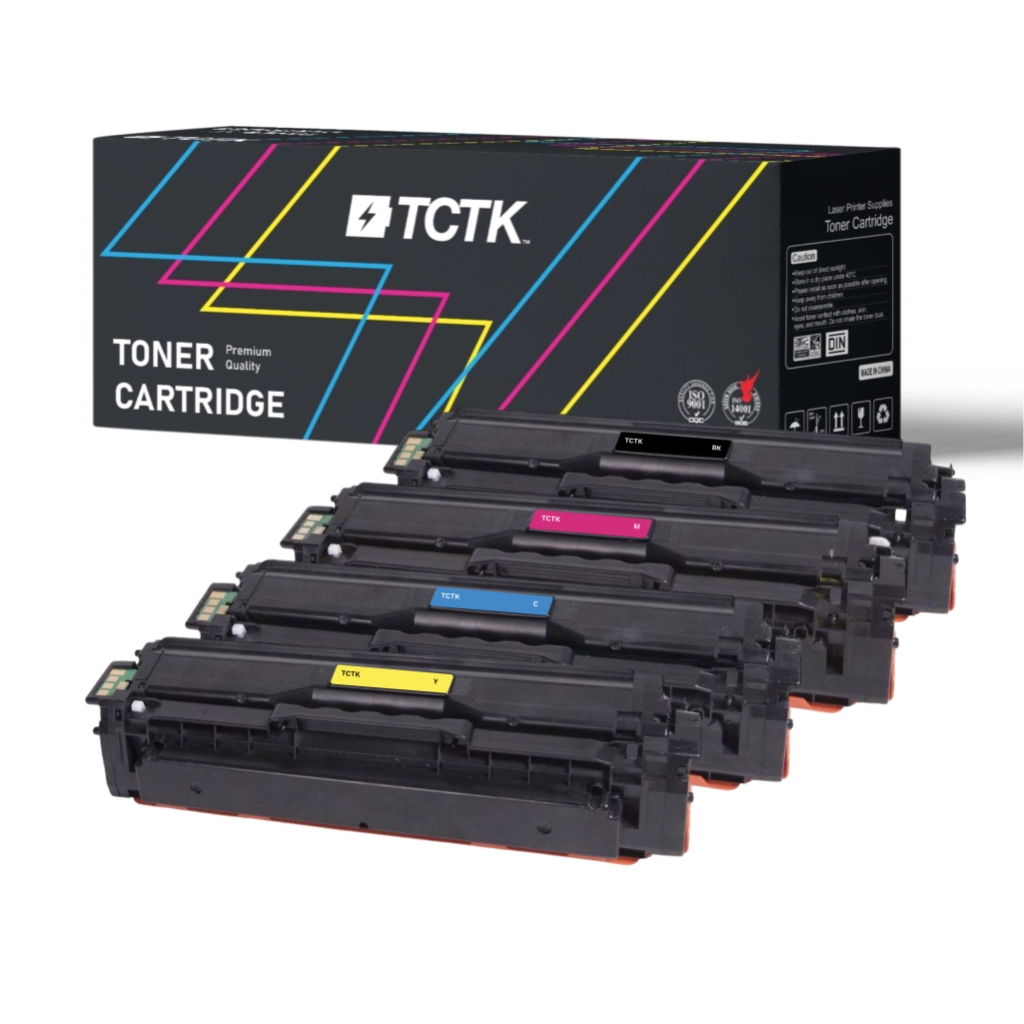 Multipack (4) Toners CMYK (Cyaan/Magenta/Geel/Zwart) Compatibel met Samsung CLP, CLX, Xpress - Vervangt CLT-C504S (SU025A)